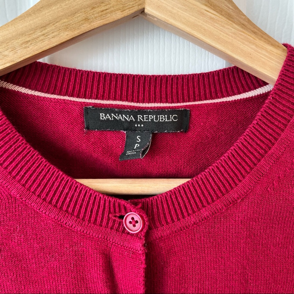 Banana republic cardigan, raspberry colour